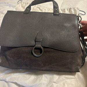 Elegant Gray Rebecca Minkoff Leather Bag